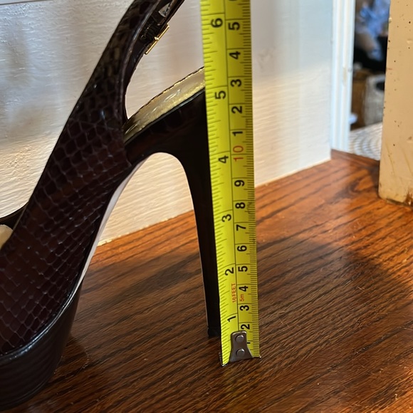 BEBE leather open toe heels Size 6 - Picture 7 of 8